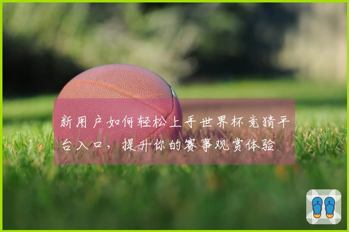 新用户如何轻松上手世界杯竞猜平台入口，提升你的赛事观赏体验