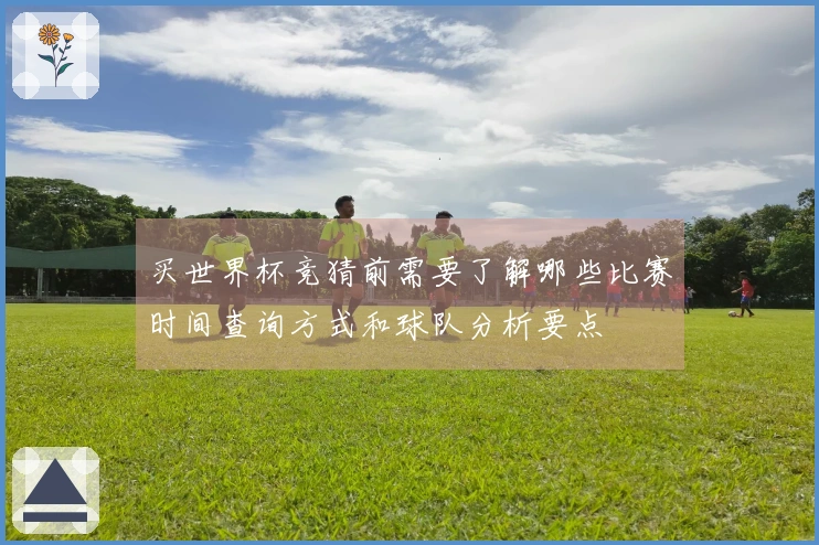 买世界杯竞猜前需要了解哪些比赛时间查询方式和球队分析要点